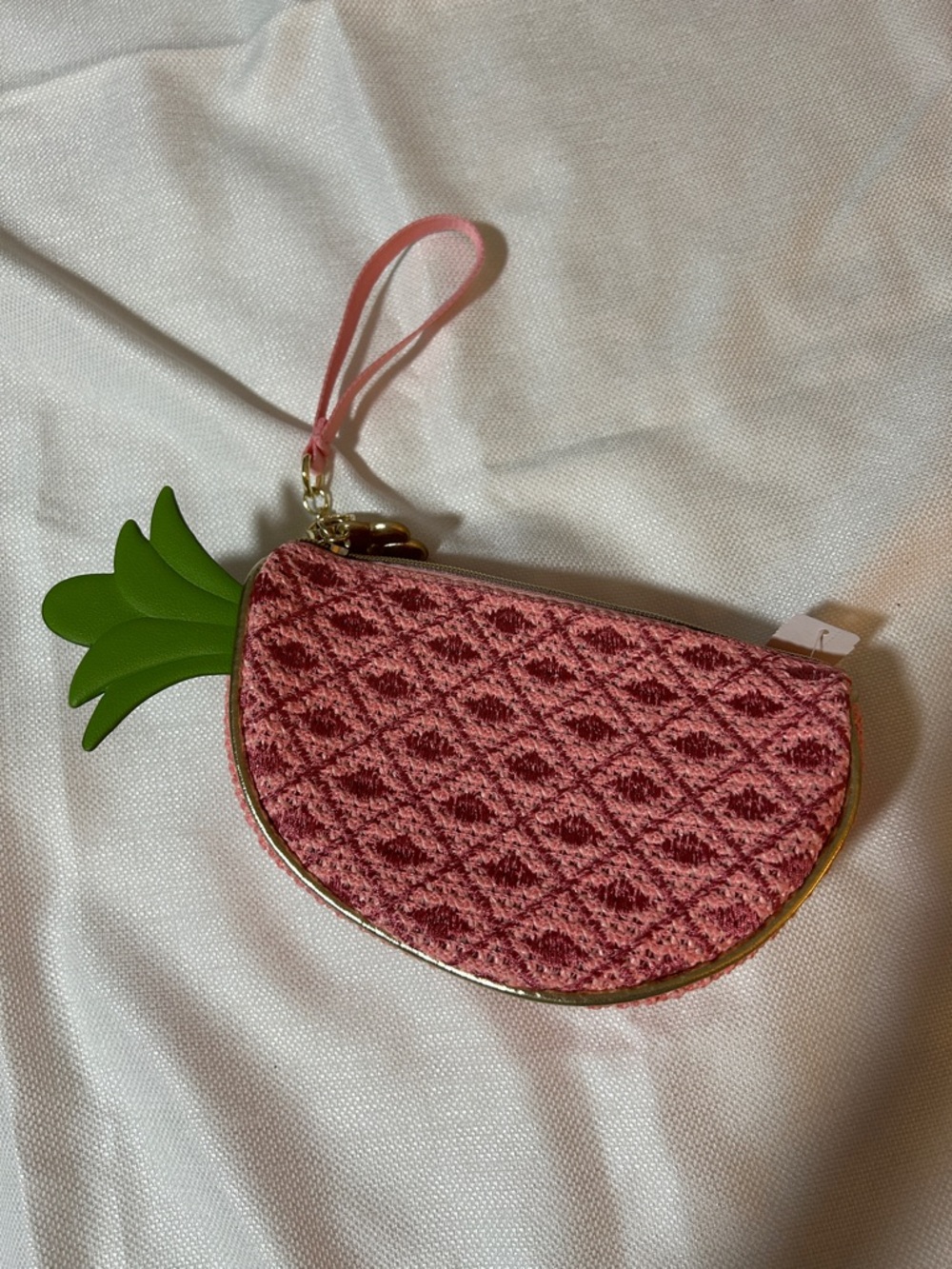 Bath & Bodyworks Pink Pineapple Wristlet Coin Purse
